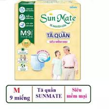 Tã quần người già Sunmate Siêu mềm mại- Siêu khô thoáng