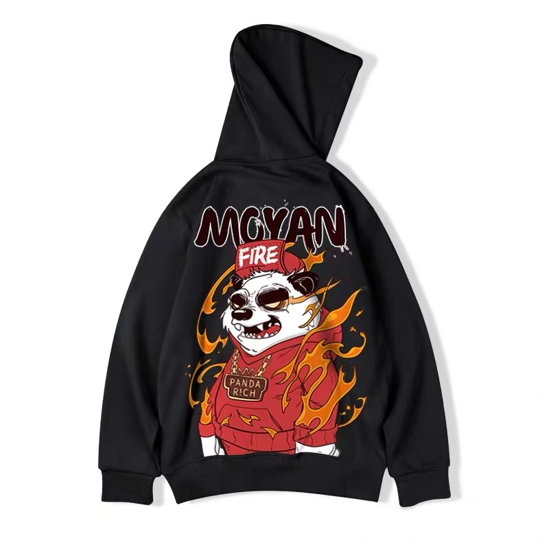 Áo Hoodie Dáng Rộng In Hình Gấu Trúc Độc Đáo 5 Màu Tùy Chọn (Size M-8Xl) | BigBuy360 - bigbuy360.vn