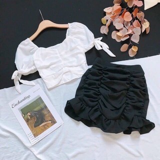 [55kg-85kg] Chân váy đuôi cá bèo nhún.  Bigisze L-XXL. Mã CVDC. Khách ib để được tư vấn chọn size.