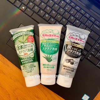 Sữa Rửa Mặt Tẩy Tế Bào Chết Utena Everish Scrub 135g - Japan
