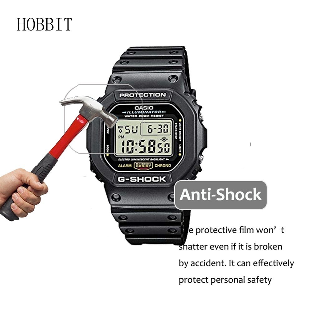 YIFILM Bộ 3 Miếng Dán Trong Suốt Bảo Vệ Màn Hình Chống Trầy Cho Đồng Hồ Casio Dw5600 Dw5610