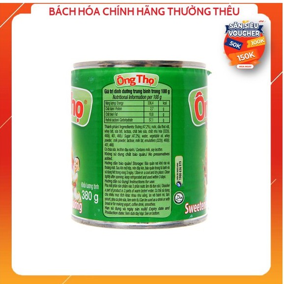 Sữa đặc có đường Vinamilkk Ông Thọ xanh lá 380g