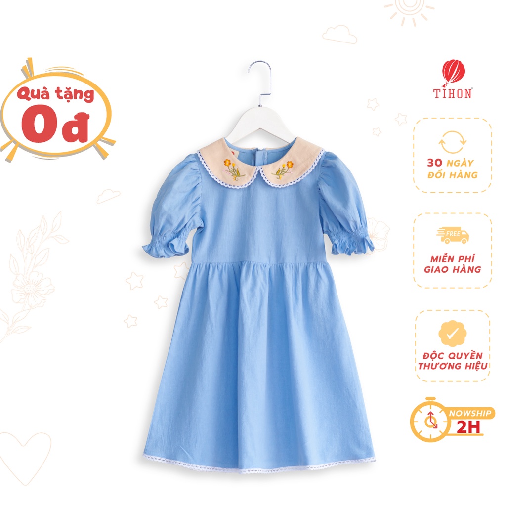 Váy Mùa Hè Cho Bé TIHON Phong Cách Hàn Quốc Chất Liệu Thân Thiện VT0750200