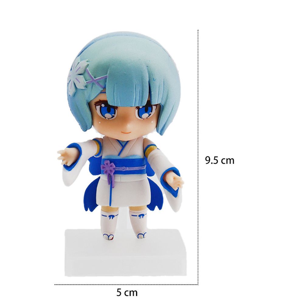 Đồ chơi mô hình nhân vật hoạt hình Re:Life In A Different World From Zero phiên bản Q PVC nhiều màu sắc cho bé 9.5cm
