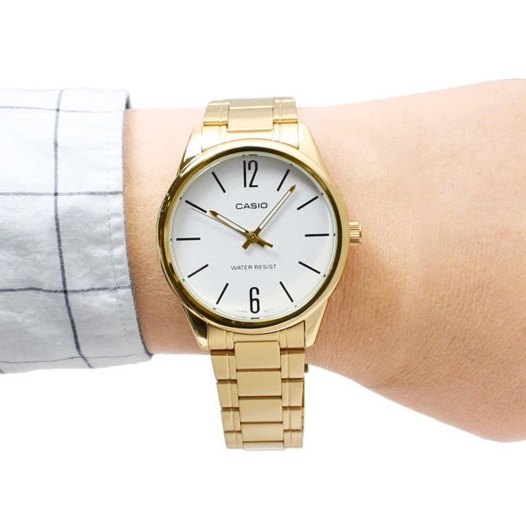 Đồng hồ nam dây kim loại chính hãng Casio Anh Khuê MTP-V005