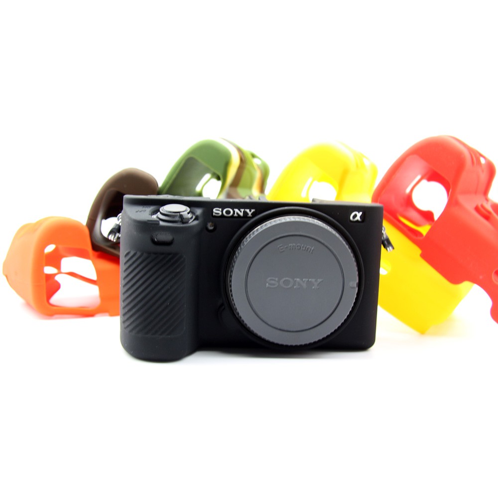 Bao Da Đựng Máy Ảnh Sony A6300 A6000 Có Dây Đeo Cổ Tay