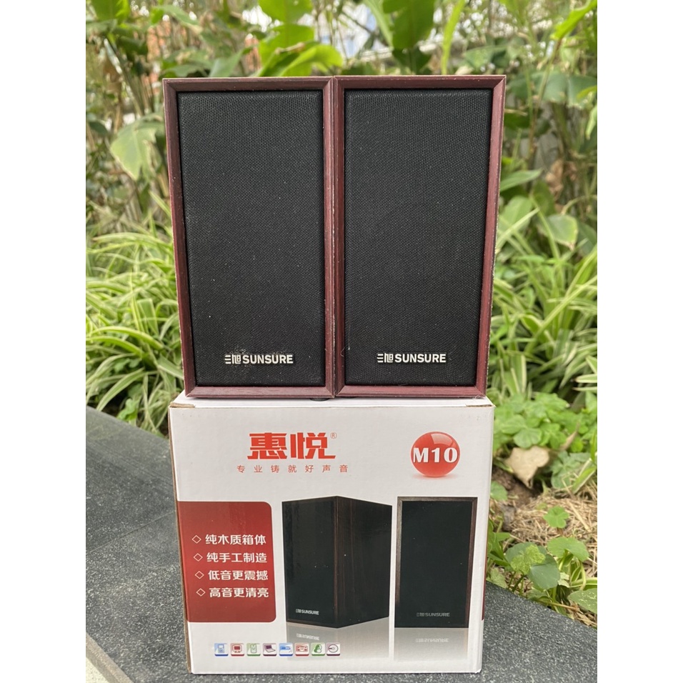 Đôi Loa Vi Tính Sunsure M10 Vỏ Gỗ
