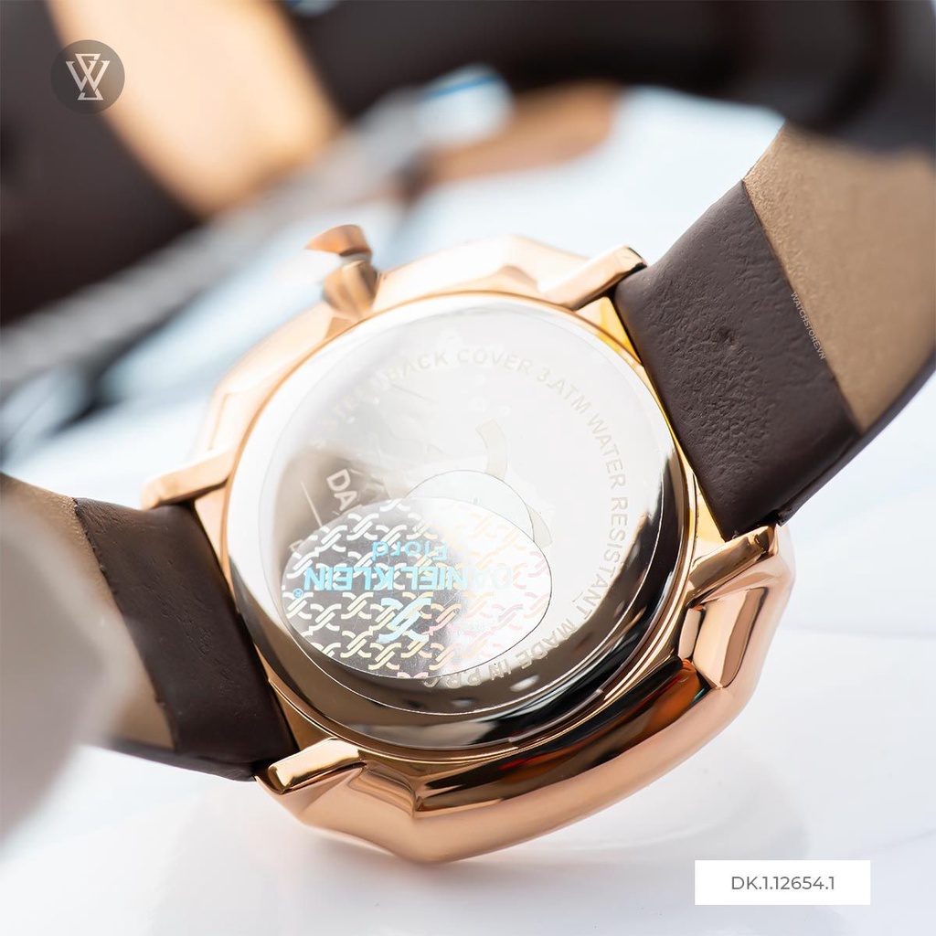 Đồng Hồ Quartz Nữ Daniel Klein WATCHSTORE DK.1.12654.1 Mặt Kính Khoáng 34mm, Dây Da, Vỏ Thép Không Gỉ