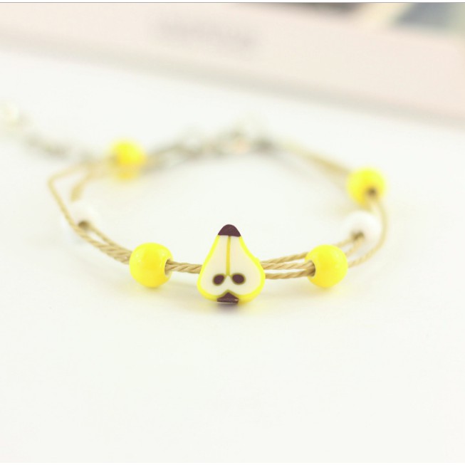 Vòng đeo tay hạt gốm hoa quả trái cây | BigBuy360 - bigbuy360.vn