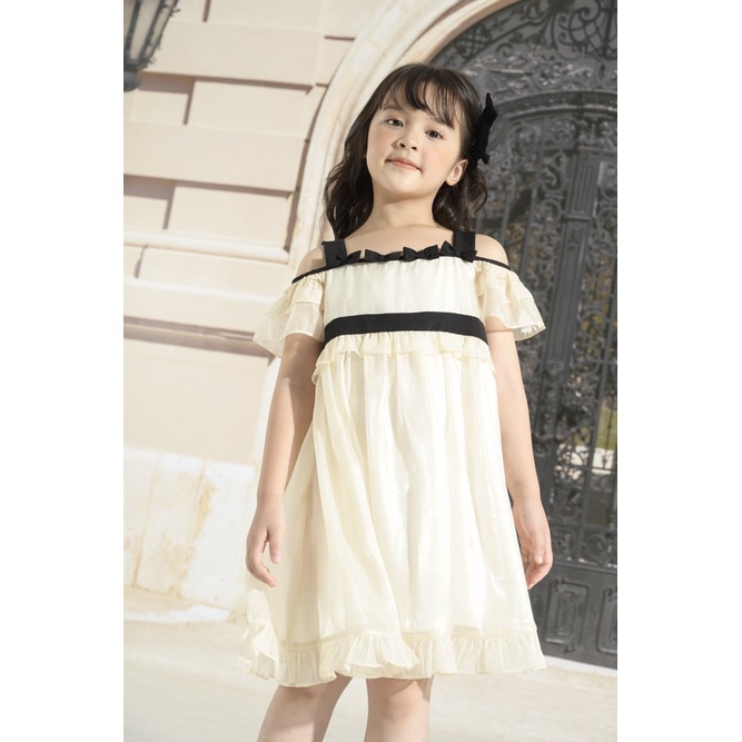 Váy công chúa babydoll 2 dây trễ vai xinh xắn Nabi 137KIDS cho bé gái đi chơi dự tiệc