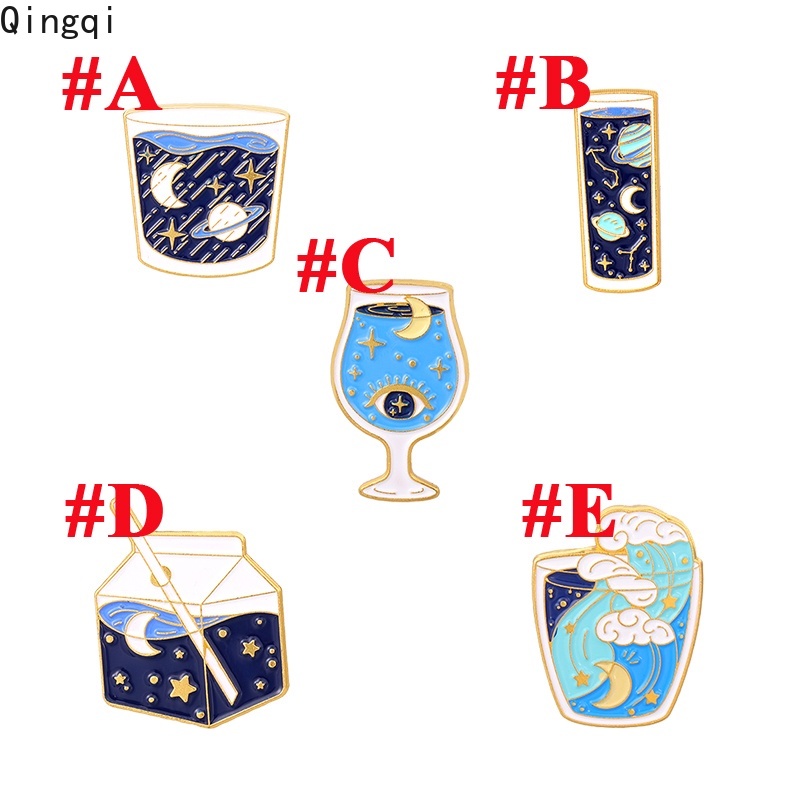 Ghim Cài Áo Miss Zoe Hình Đại Dương / Mặt Trăng / Sao Biển / Hành Tinh / Mặt Trăng / Sóng Biển Hoạt Hình Thiết Kế Tráng Men