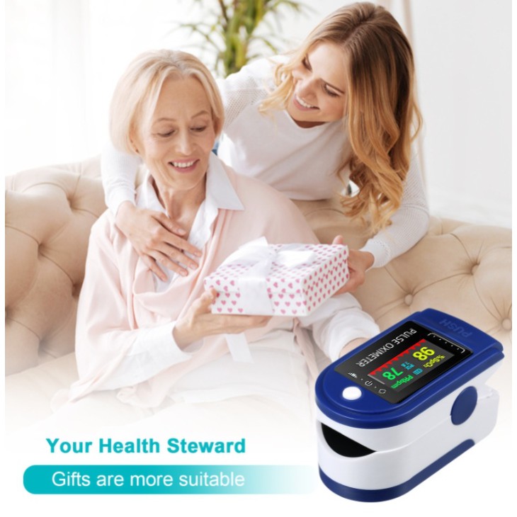 Máy đo lượng nhịp tim người già trong máu thông qua ngón tay cho kết quả nhanh lk87. lk88