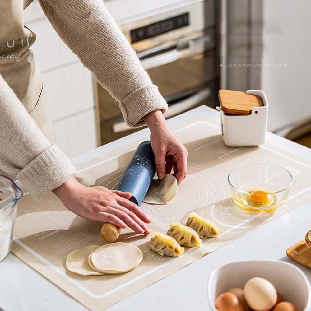 MOCHO Cây Lăn Bột Làm Bánh Bằng Silicone