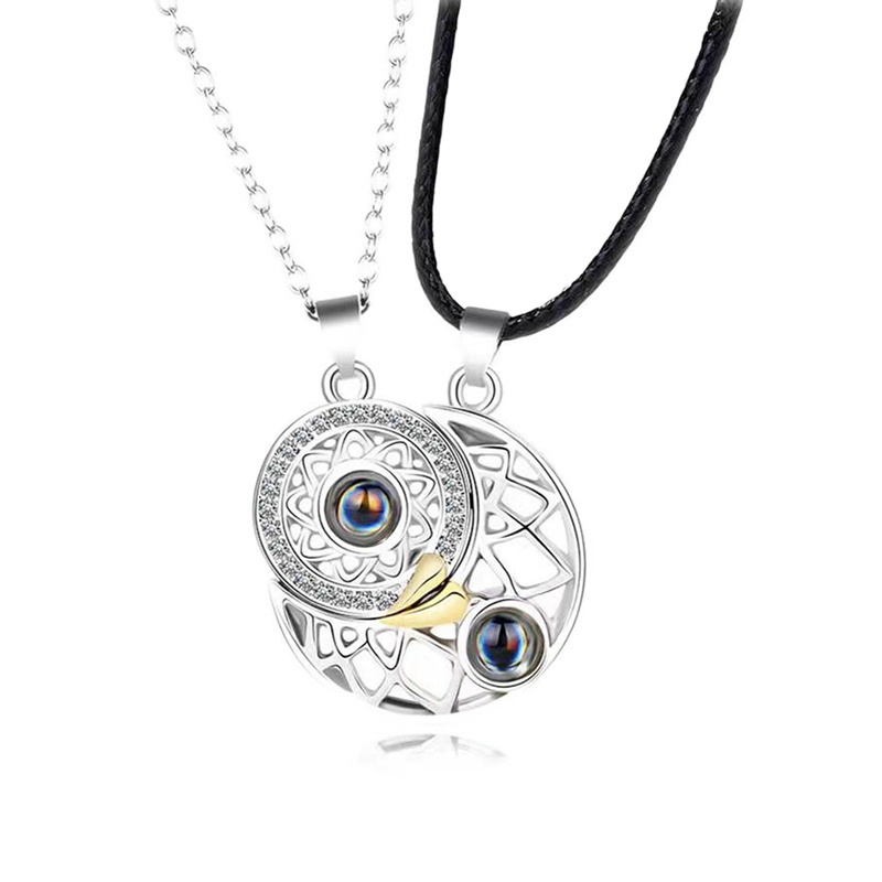 Dây chuyền mặt trăng và mặt trời cho cặp đôi