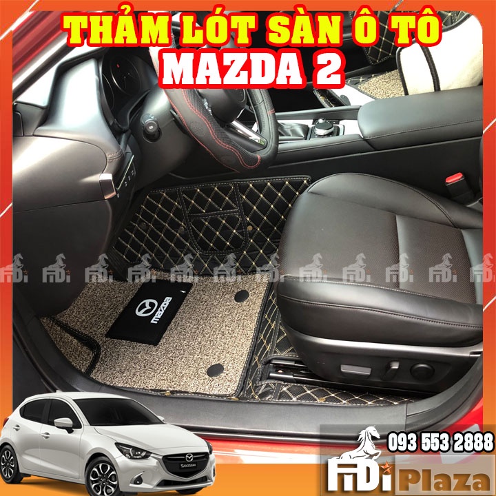 Thảm Lót Sàn Ô Tô 5D 6D Xe Mazda 2- Thảm Trải sàn Ô TÔ Không Mùi - Không Thấm Nước – Đẳng Cấp