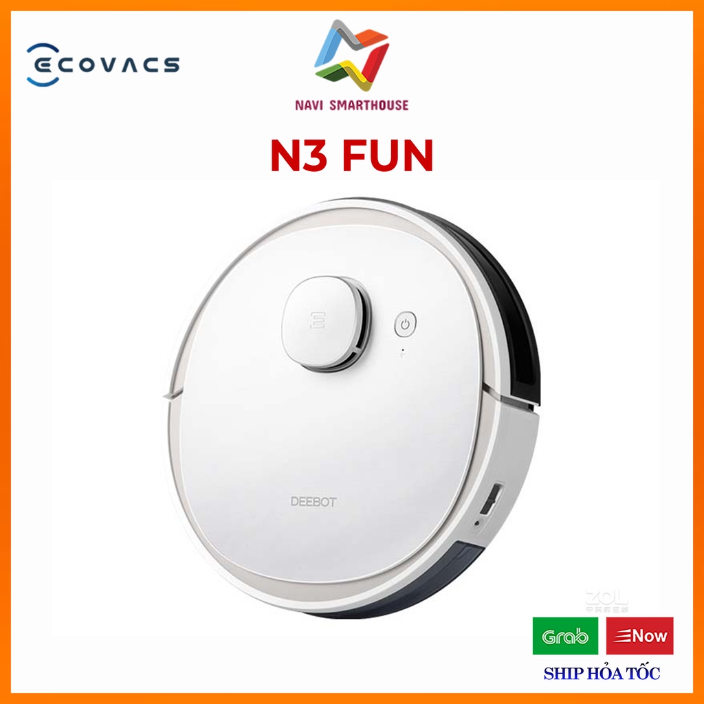 Robot hút bụi thông minh Ecovacs Deebot N3 Fun 360 Hàng trưng bày chưa sử dụng robo máy hút bụi tự động lau nhà làm sàn