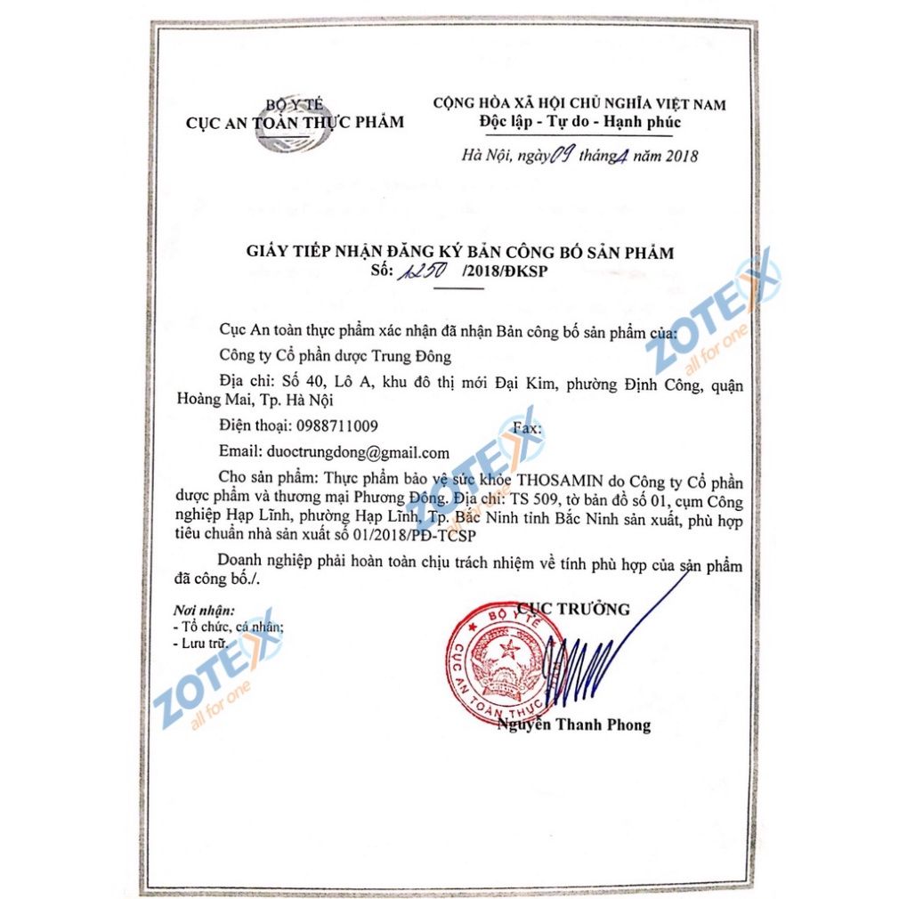 Viên uống khử mùi cơ thể Thosamin giảm hôi nách hôi chân hôi miệng hộp 3 vỉ x 10 viên chính hãng