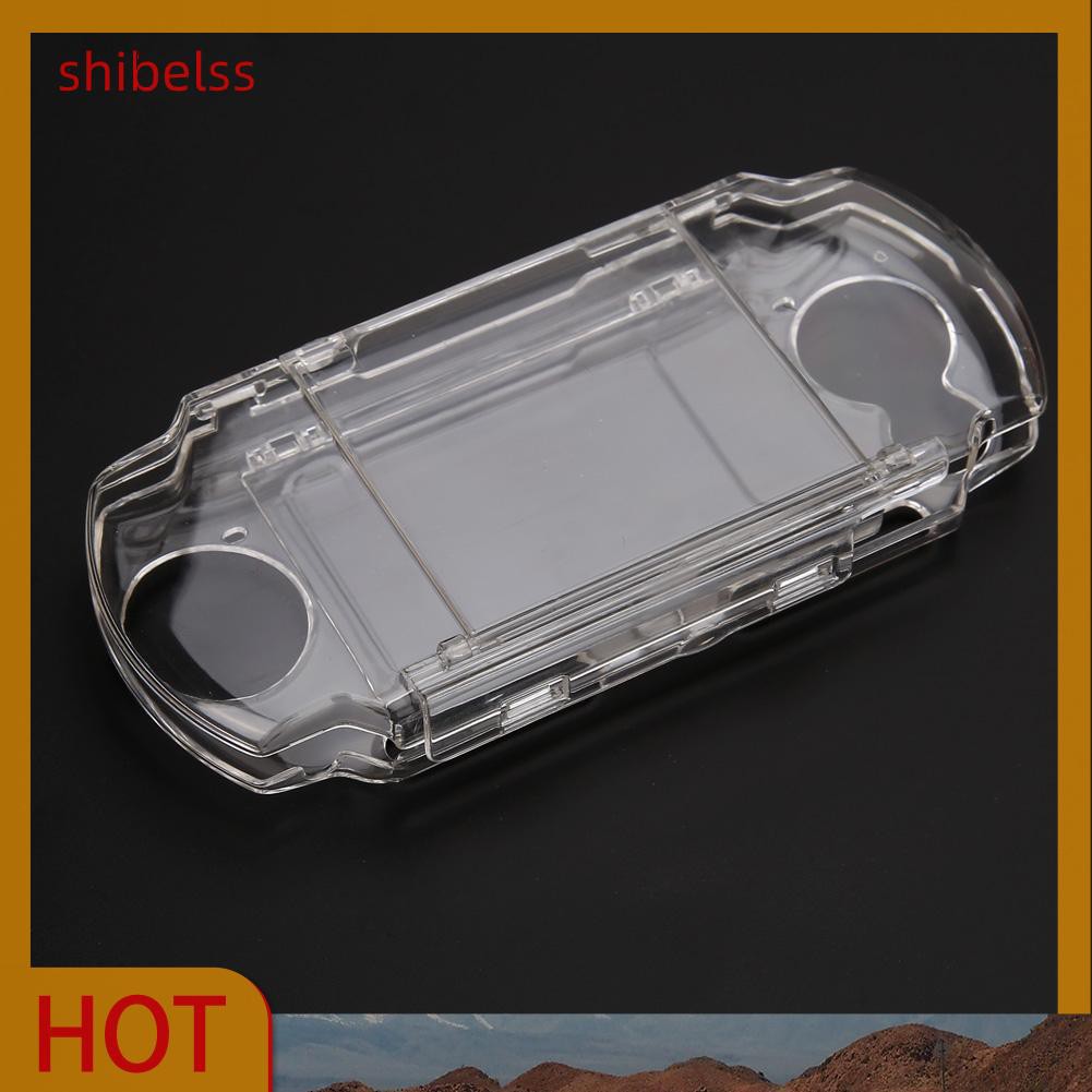 （ʚshibelss）Protector Clear Crystal Travel Carry Hard Cover Case for Sony PSP 2000 3000