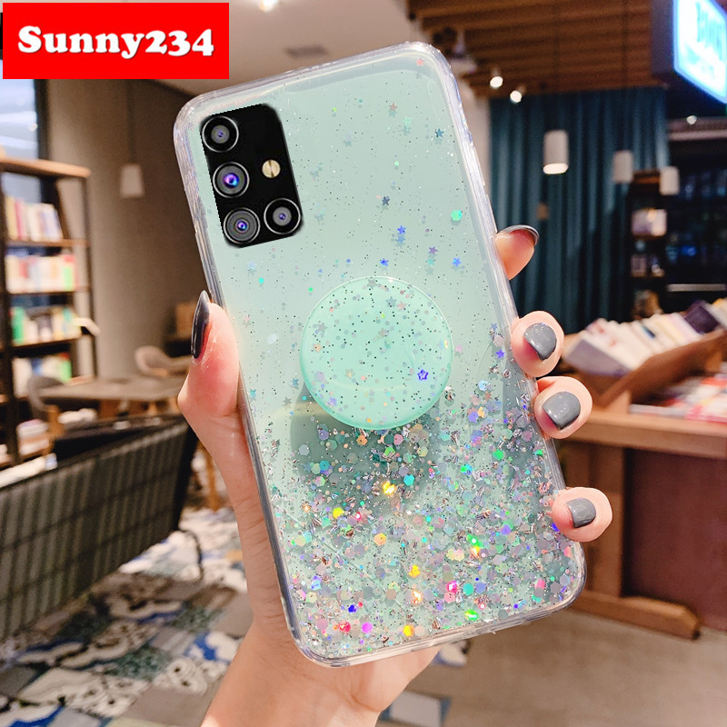 Ốp Điện Thoại Mềm Có Vòng Đỡ Cho Samsung A02s M31s S21 Plus S21 Ultra S20 Fe A12 A52 A72 Note 20