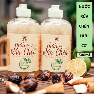 Nước Rửa Chén Hữu Cơ Bồ Hòn An An (500ML) 100% Thiên Nhiên. Rửa Dụng Cụ Ăn Dặm Cho Bé, Phù Hợp Cho Da Nhạy Cảm