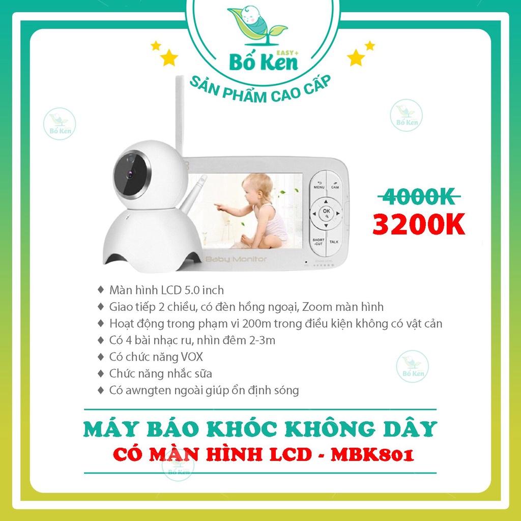 Shop Bố Ken Máy báo khóc Baby Monitor Camera giám sát không dây