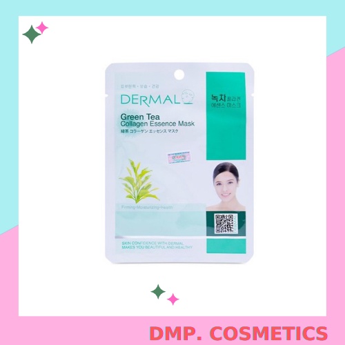 [QUÀ TẶNG] MẶT NẠ TRÀ XANH DERMAL GREEN TEA COLLAGEN ESSENCE MASK 23g