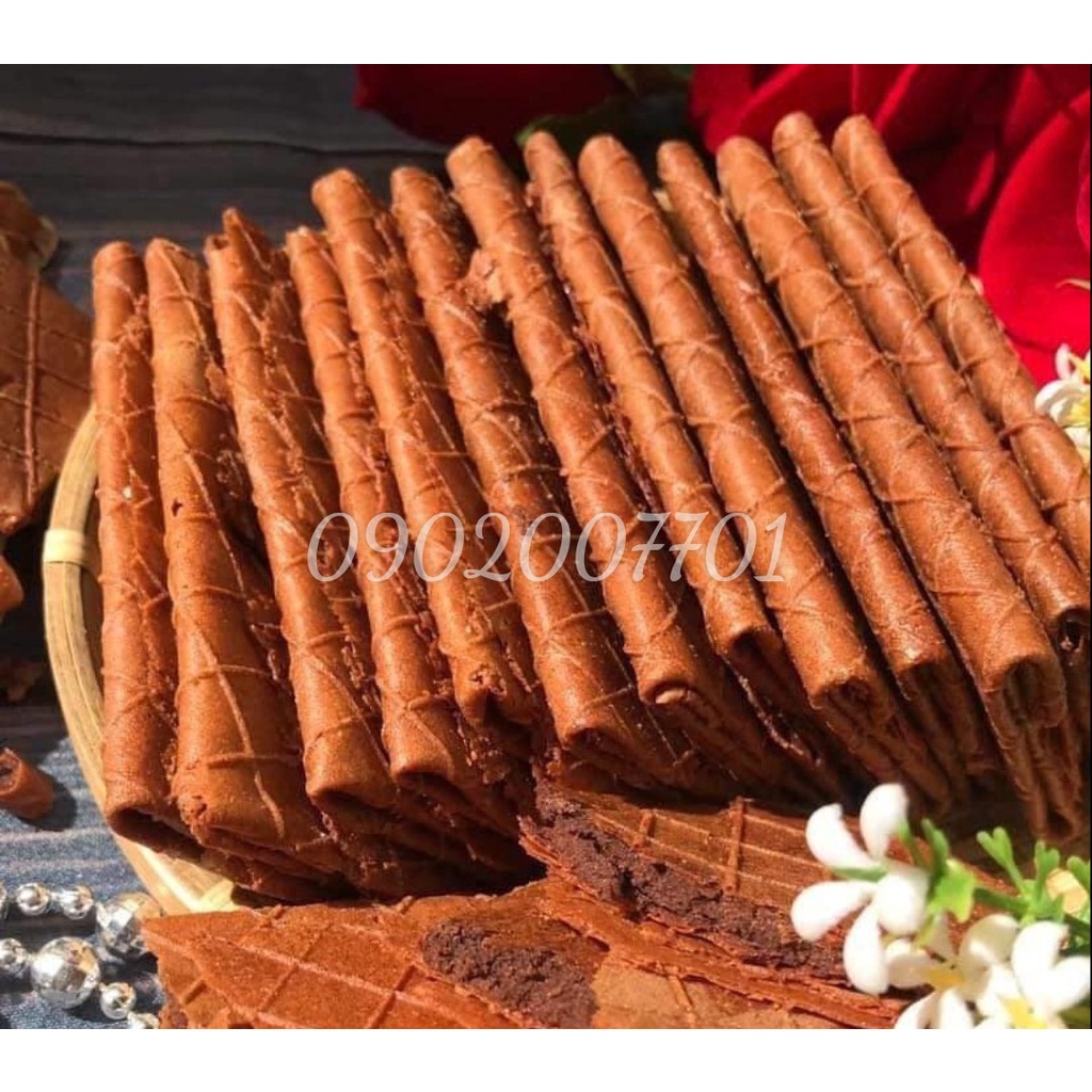 Bánh kẹp cacao thơm ngon - 100G/200G/500G