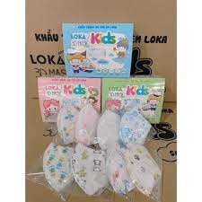 Hộp 50 Chiếc Khẩu Trang Kháng Khuẩn Trẻ Em 3D Kid Mask Diệu Linh/Loka Hoạ Tiết Cho Bé Từ 3 đến 8Tuổi