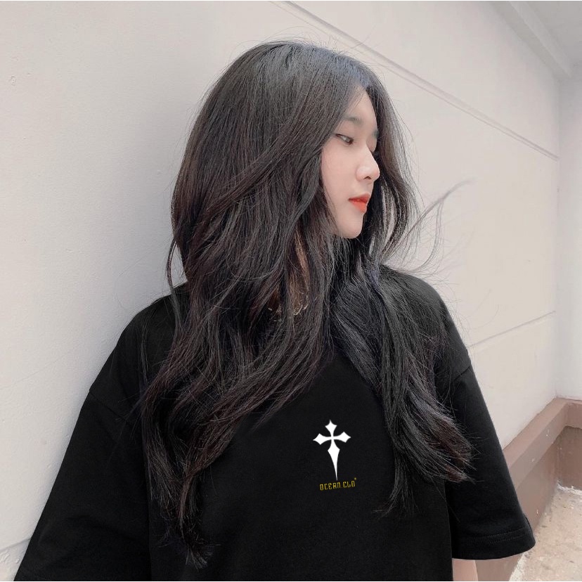 Áo thun CROSS OCEAN unisex tay lỡ Local brand - Áo phông Ullzang tay lỡ nam nữ 2 Màu 100% Cotton - OCEAN.CLO