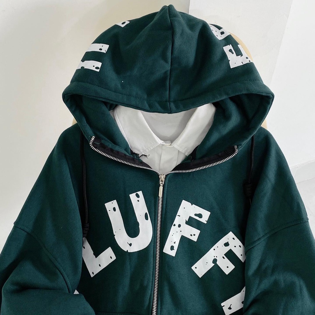 Áo khoác tay dài chữ fluffy | BigBuy360 - bigbuy360.vn