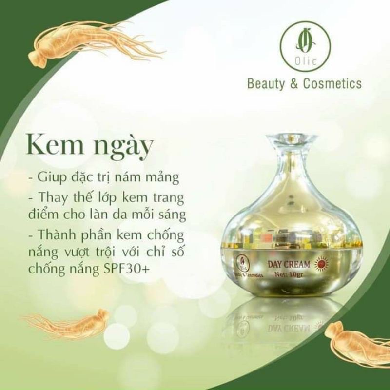 [CHÍNH HÃNG] BỘ KEM SÂM ĐẾ VƯƠNG NGÀY - ĐÊM OLIC