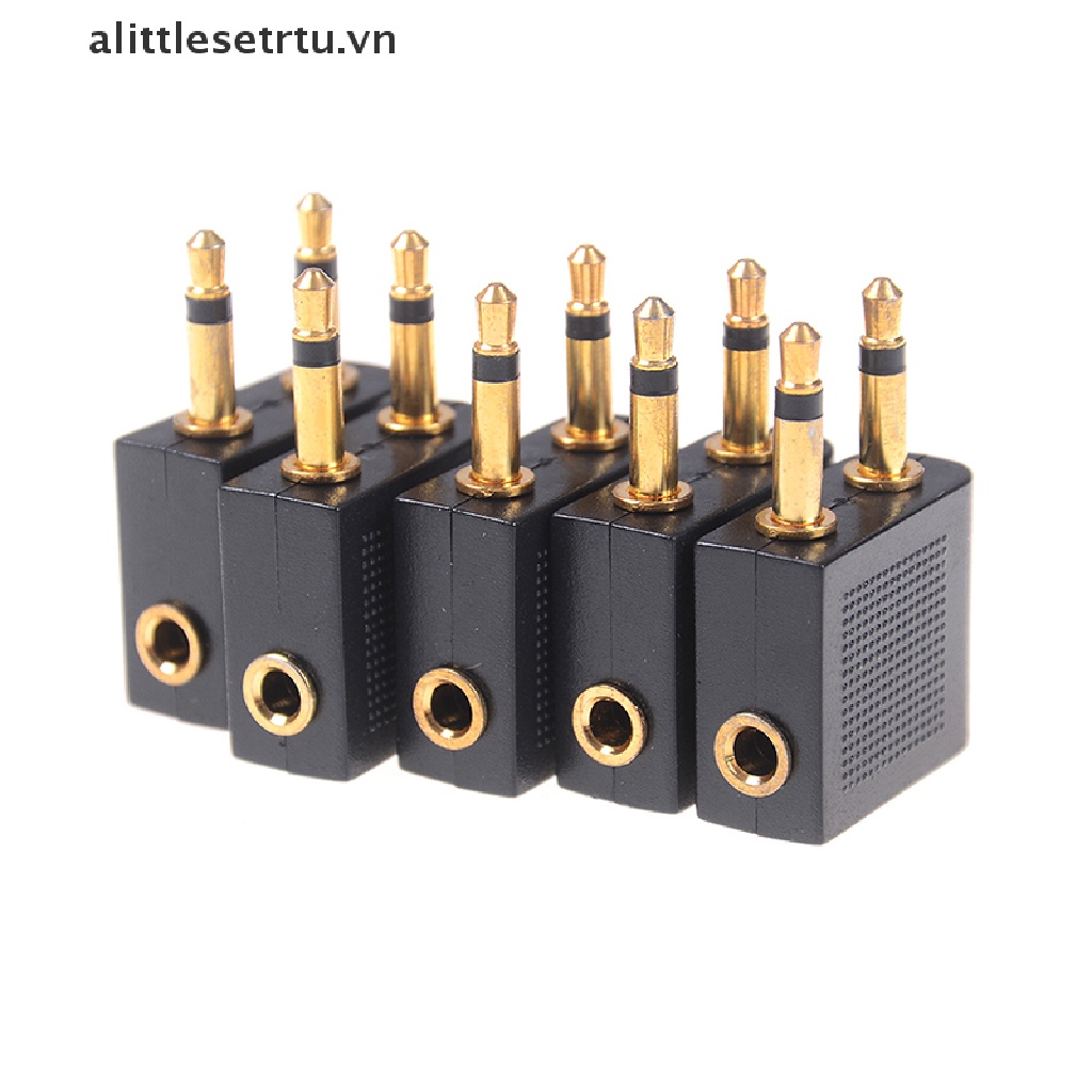 Bộ 5 jack Cắm Tai Nghe Máy Bay Điều Khiển Từ Xa 3.5mm Mạ Vàng
