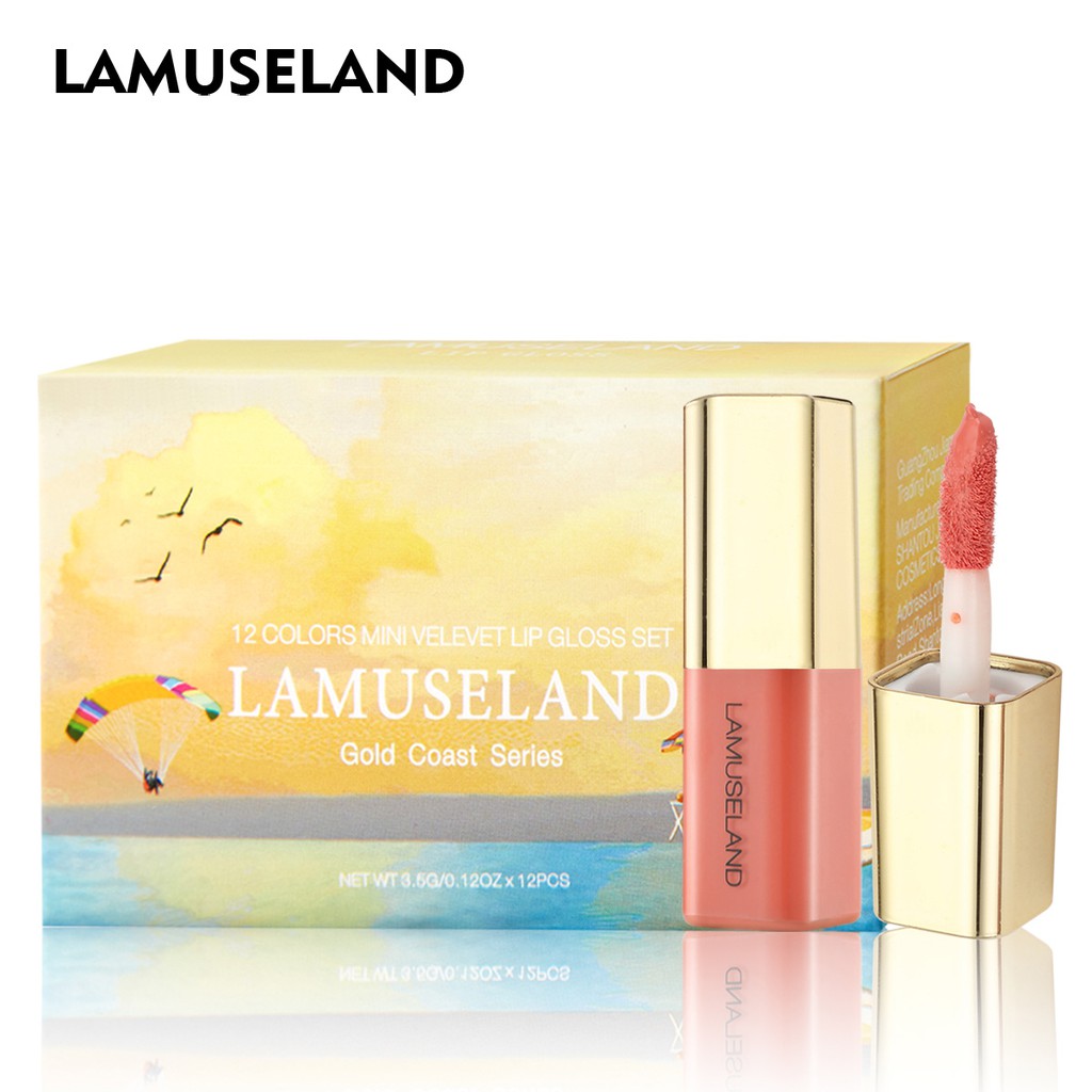 Set son môi LAMUSELAND có tinh chất dưỡng ẩm tiện lợi cho đi du lịch