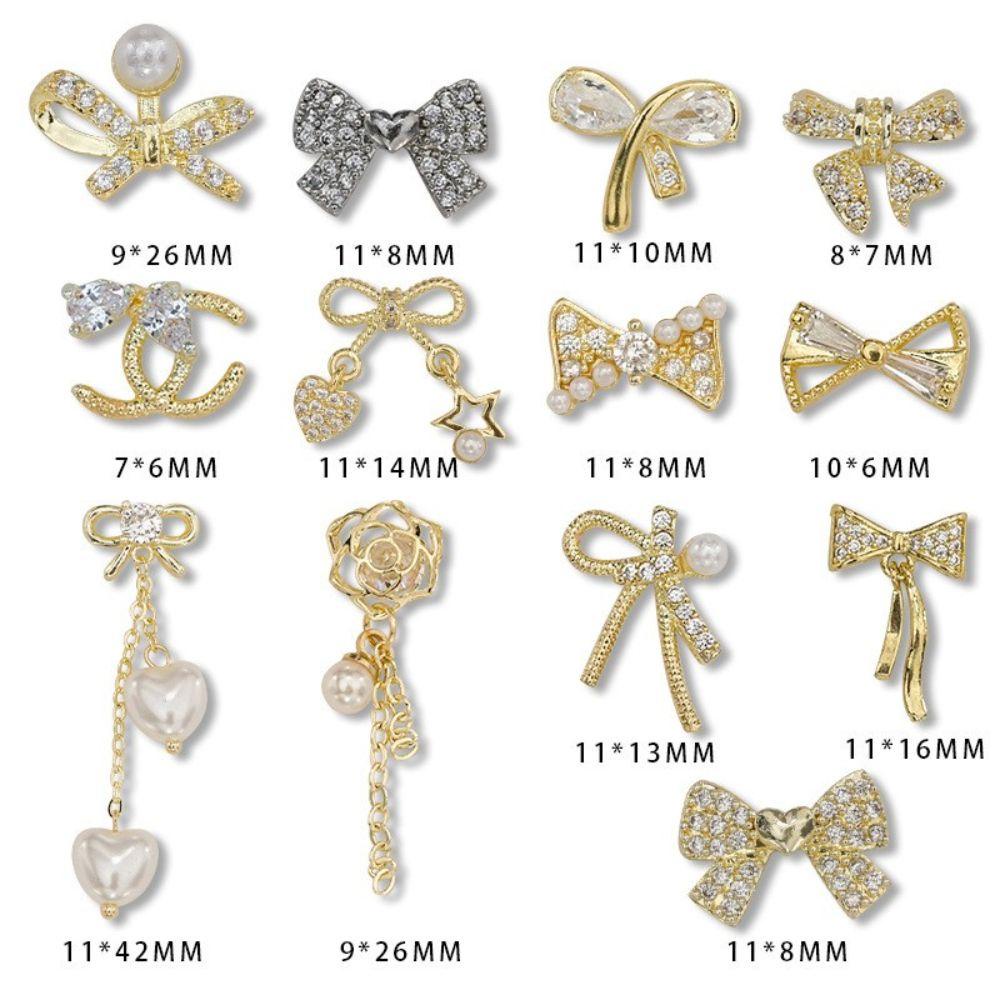 Phụ Kiện Trang Trí Móng Tay Hình Nơ 3D Sang Trọng DIY