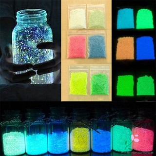 Gifts Hot Cute Fluorescent luminous glow sand Bright Glow in the Dark Sand Particles Glow Pigment for Kids Baby Gift par