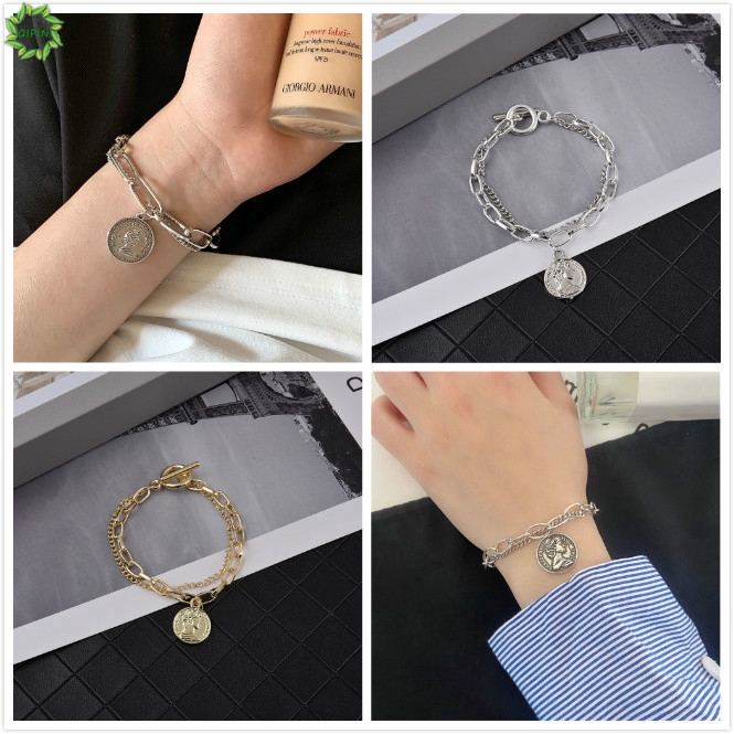 Vòng Tay Mặt Hình Chân Dung Phong Cách Retro Cho Nữ