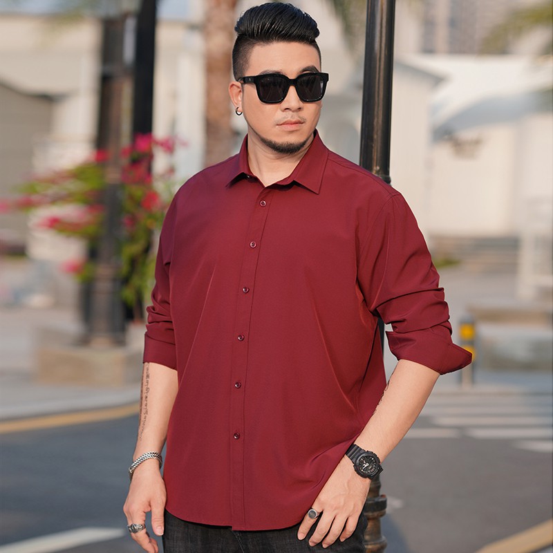 Sơ mi nam dài tay cổ bẻ kiểu dáng trẻ trung phong cách, áo sơ mi phối đồ hiện đại