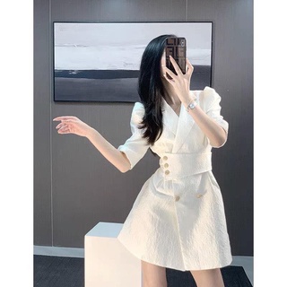 Váy đầm vest gấm công sở [HÀNG CAO CẤP]
