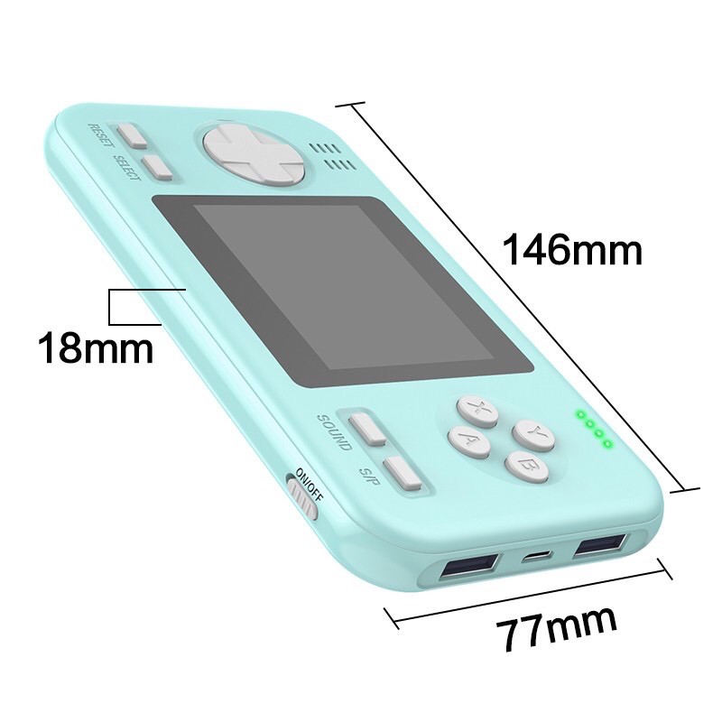 Máy 416 game kiêm Sạc dự phòng 8000mAh - Máy chơi game cầm tay 416 game - Sạc dự phòng bản New