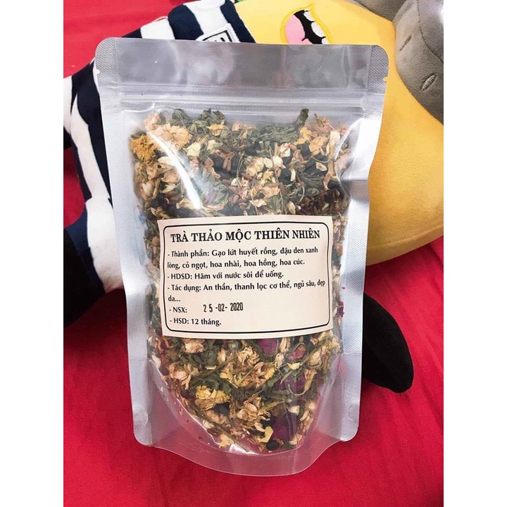 SỈ 1KG Trà gạo lứt, đậu đen, đậu đỏ, hoa nhài, cỏ ngọt rang tay sẵn