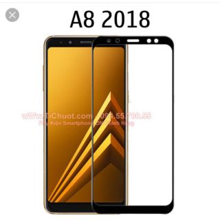 Kính cường lực full màn 4D cho samsung A8 2018