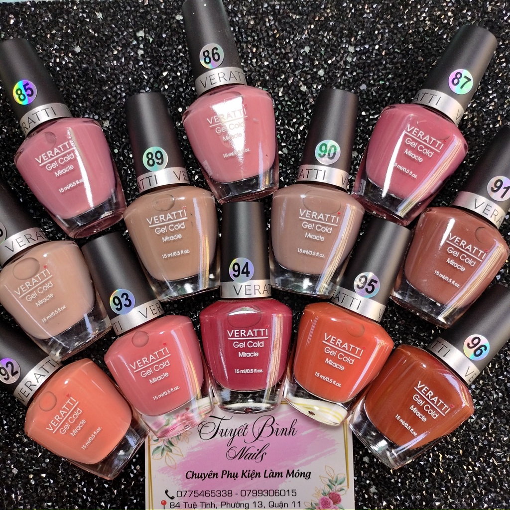 Sơn gel lạnh cao cấp không cần hơ máy hiệu VERATTI - 15ml