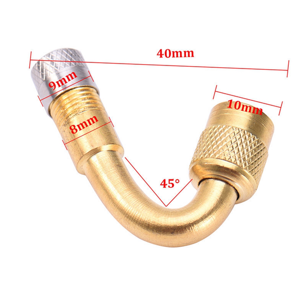Set 1/2 đầu van bánh xe 3 góc 45/90/135 độ nối dài tiện dụng cho mô tô xe tải