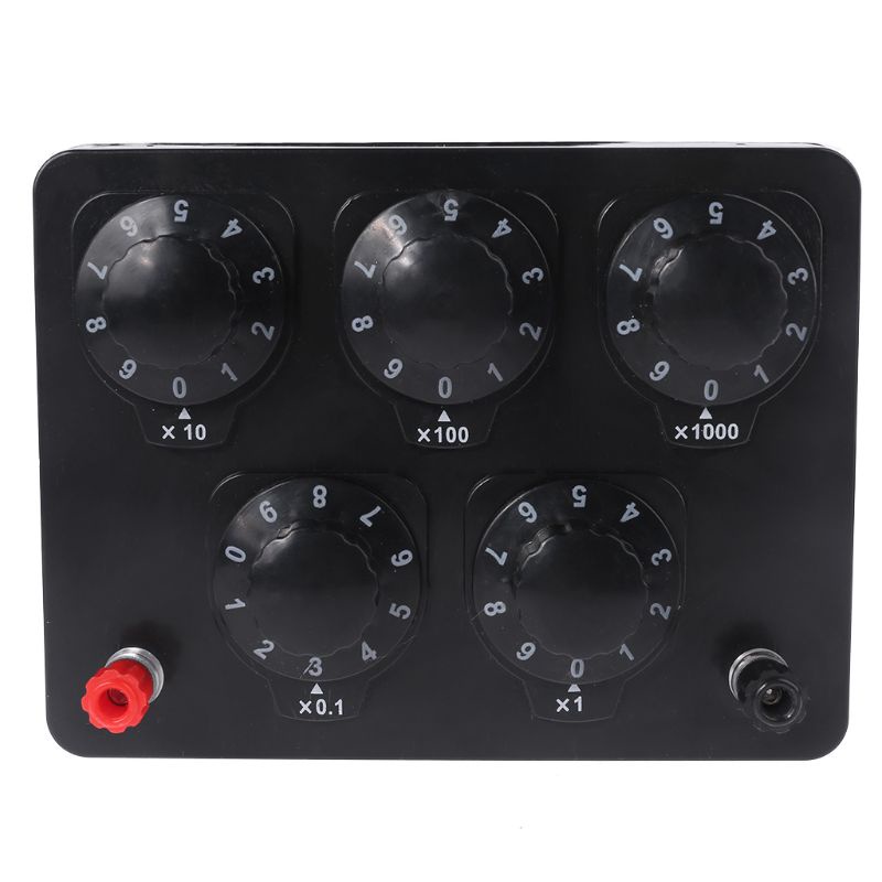 Hộp Điện Trở Kháng Lực Chính Xác Cao 0-9999 9 Ohm Chuyên Dụng Cho Trường Học