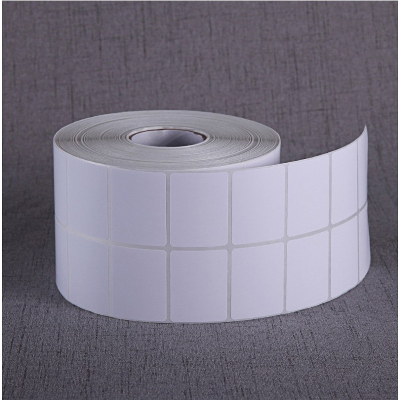 Decal in nhiệt, Giấy in tem mã vạch 2 tem 35x 22 mm - 1 Cuộn 30m Tương đương 2400 tem