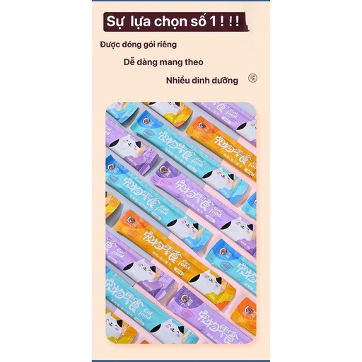 Súp thưởng cho mèo - Súp thưởng cho mèo Cat Food thanh 15g Dreampet