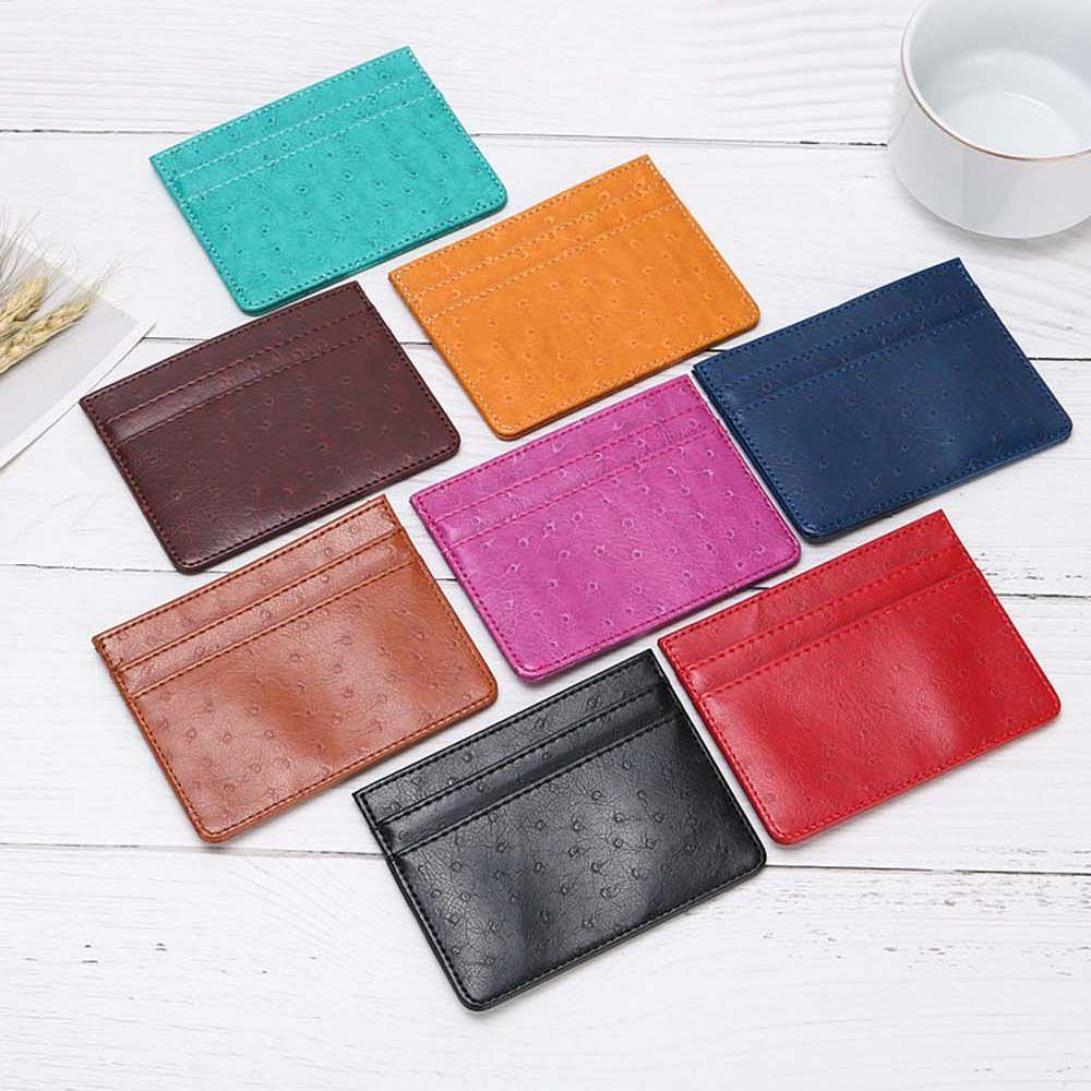 Ví Da PU Mini Nhiều Ngăn Đựng Thẻ Tiện Dụng Giá Đỡ
