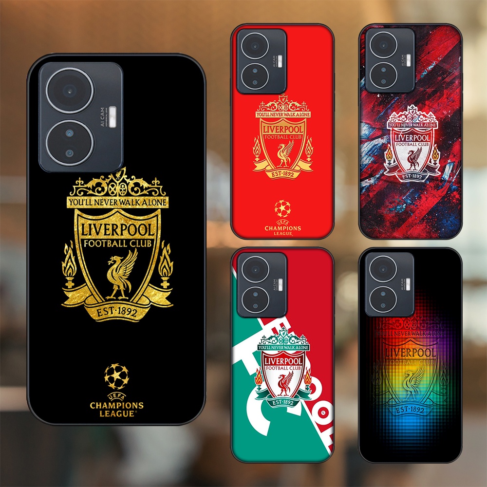 Ốp lưng Vivo Y55 2022 viền đen in hình Liverpool FC