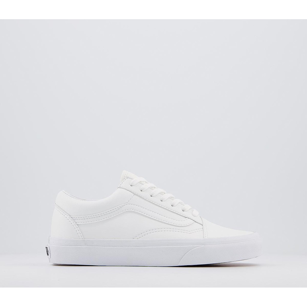 Giày Vans Chính Hãng Old Skool All White Leather