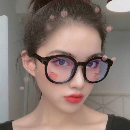 Gọng Kính Tròn Giả Cận Nữ Màu Đen [ CÓ BẢO HÀNH] Kính Chống Ánh Sáng Xanh Kính Ngố Hàn Quốc -VT2 | BigBuy360 - bigbuy360.vn